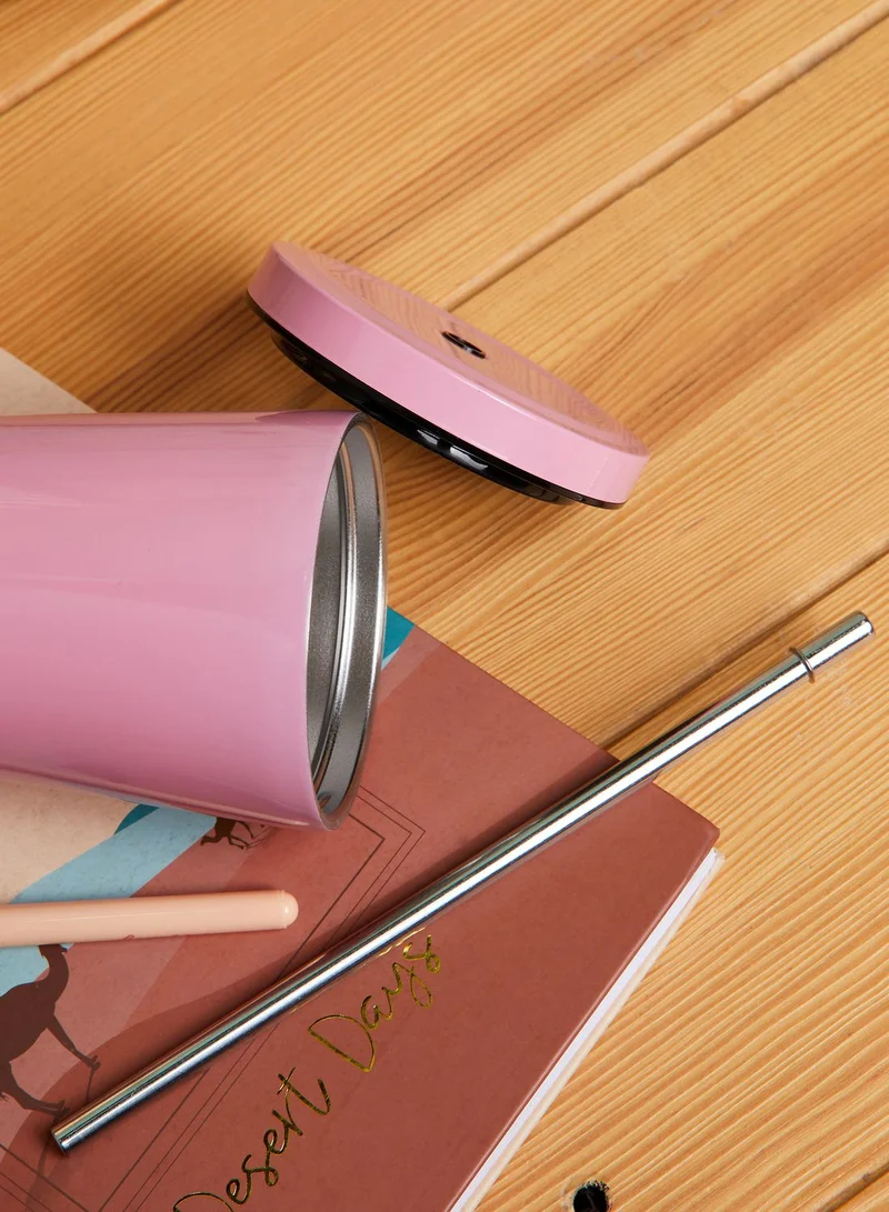 AURORA Stainless Steel Tumbler With Straw