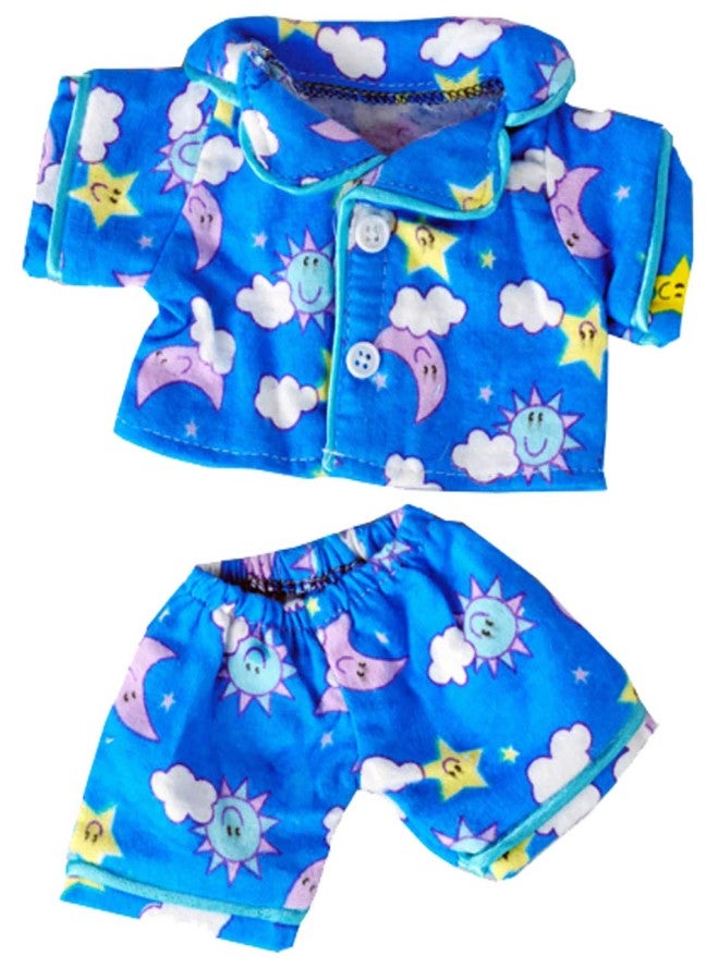 Sunny Days Blue PJ's Fits Most 8"-10" Webkinz, Shining Star and 8"-10" Make Your Own Stuffed Animals and Build-A-Bear