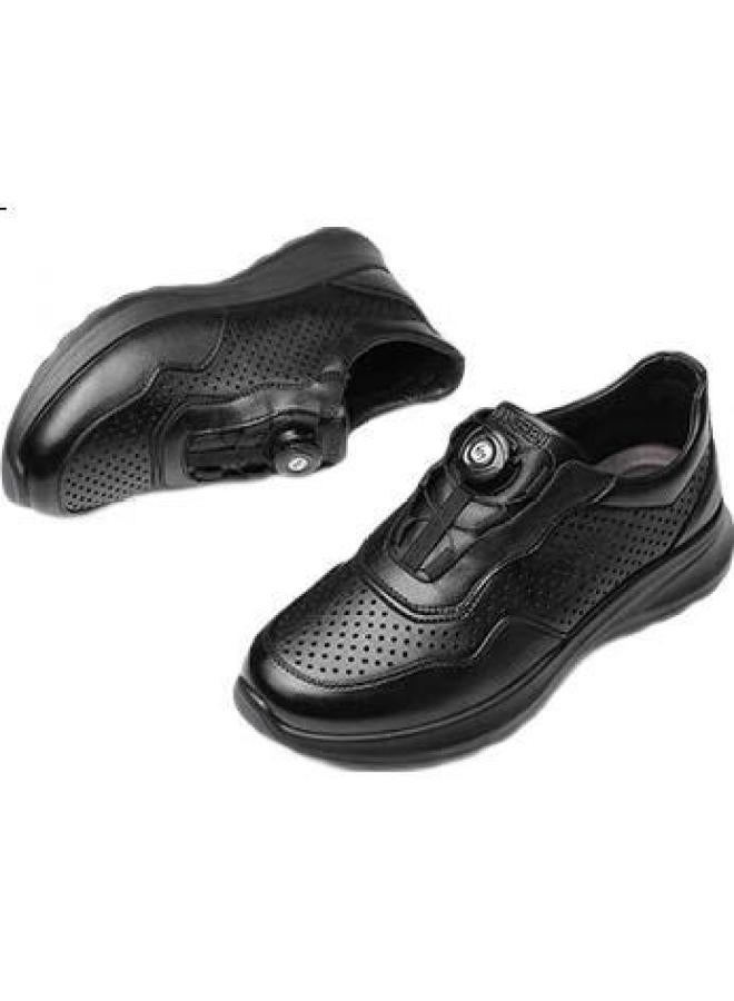 Strongman Men'S Breathable Hollow Out Lace-Up Outdoor Running Shoes Jdd87533 Black Size 41 - Image 3