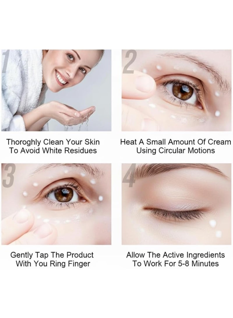 NALACAL Tea Tree Eye Cream, Dark Circle Remover, Anti-Aging Eye Cream for Puffiness, Fine Lines, and Crow’s Feet, Hydrating Eye Serum for Under-Eye Bags and Wrinkles, Skincare for All Skin Types - Image 5