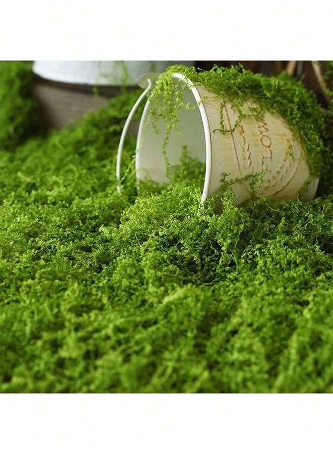 طحالب صناعية 50 جم للديكور، تنسيق حدائق صغيرة، نباتات صناعية خضراء لتزيين المنزل - Image 4