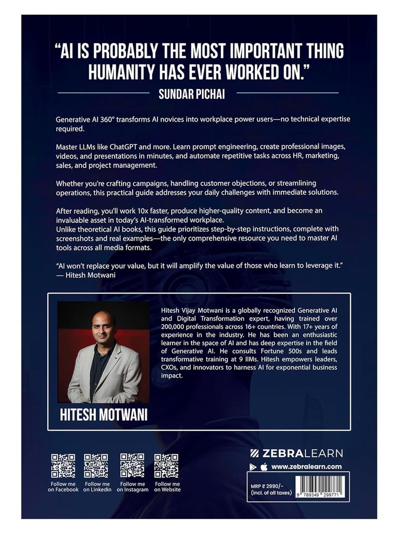 Generative AI 360°: Practical Guide to ChatGPT, Midjourney & AI Tools to Boost Productivity & Creativity | For Professionals, Marketers & Entrepreneurs by Hitesh Motwani | ZebraLearn - Image 2