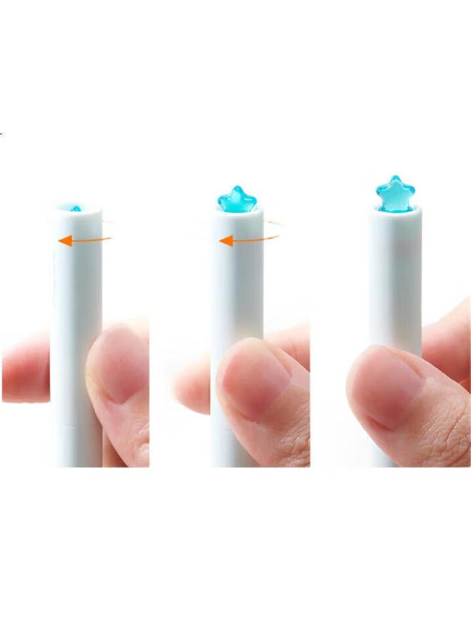 Kaco [Back To School Essential] Kaco Signature Pen 0.5Mm Bullet Tip Black Gel Pen, Stylish Water-Based Pen, Creative Stationery, Small Gift, Star, Light Orange Barrel - Image 2