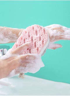 joyzzz Scrub Sponges 3 Colors Cleaning Loofahs Sponge Bath Sponge Body Scrubber Shower Pouf Cleaning Loofahs Sponge  - Image 5