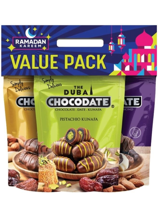 Assorted & Milk & Kunafa Promo Pack 240g