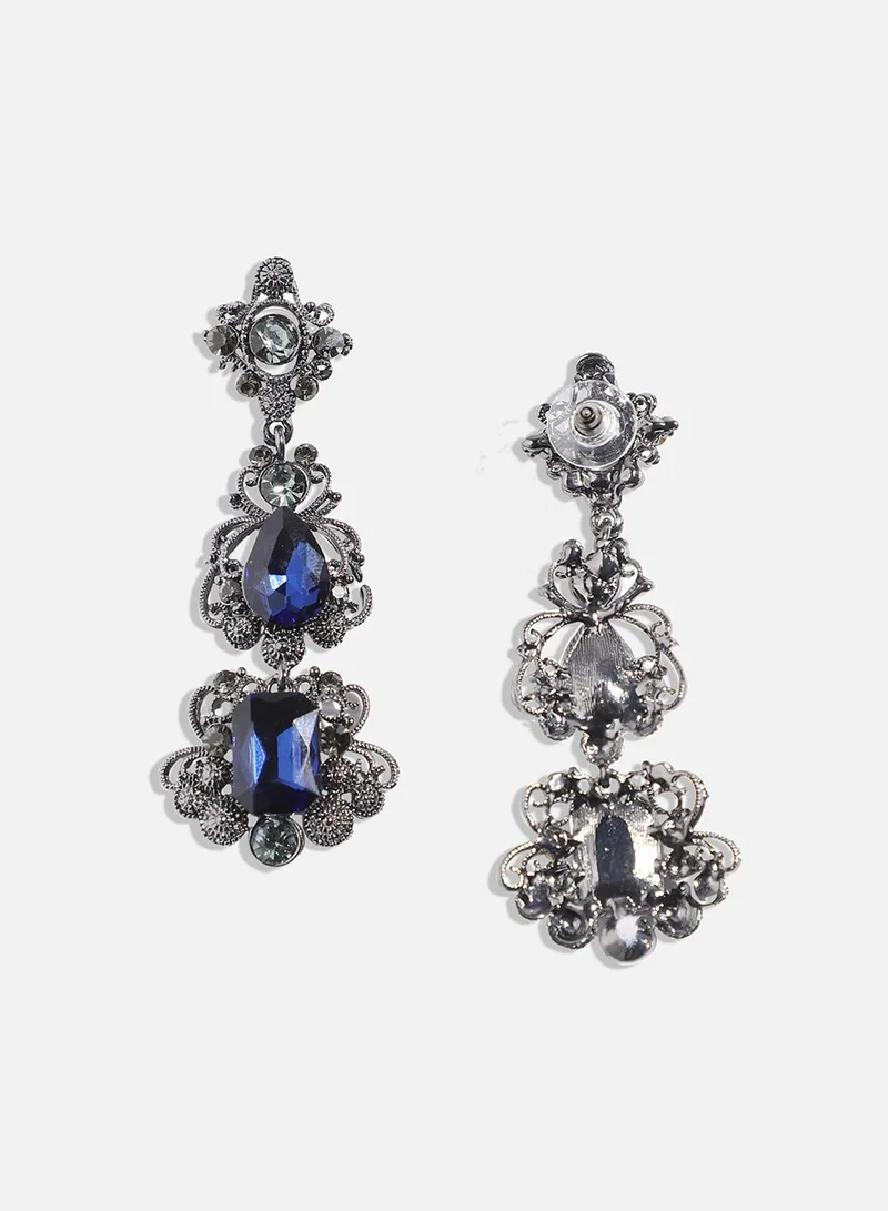 SOHI Royal Crystal Artificial Drop Earring Jewellery