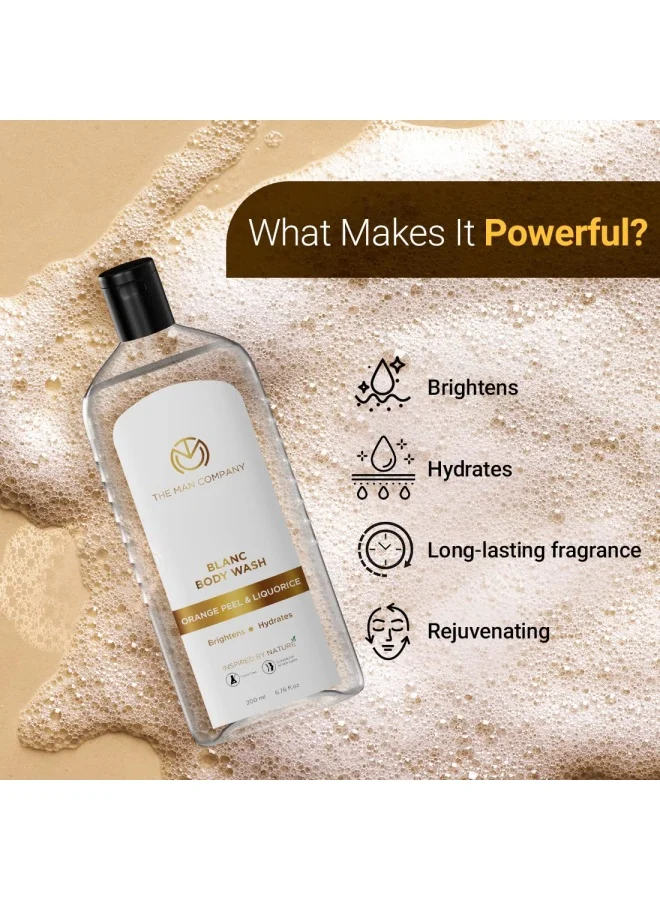 ذا مان كومباني غسول جسم معطر للرجال بالبرتقال وعرق السوس | جل استحمام لبشرة ناعمة ومرطبة | ترطيب عميق | خالٍ من السموم وخالٍ من  - ٢٠٠ مل