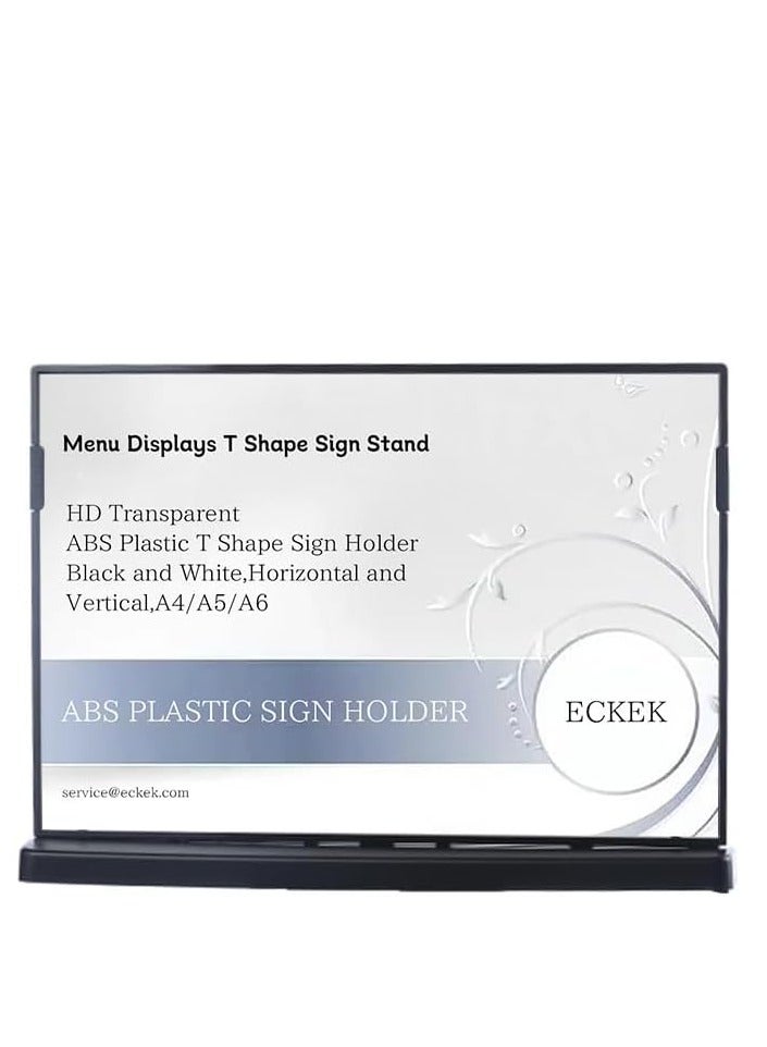 Eckek حامل لافتات من بلاستيك ABS، حامل لافتات على شكل حرف T - Image 1