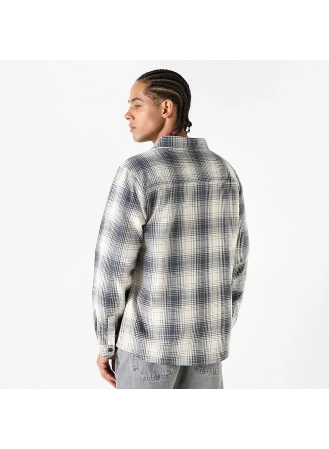 Lee Cooper Lee Cooper Checked Shirt with Long Sleeves and Pocket