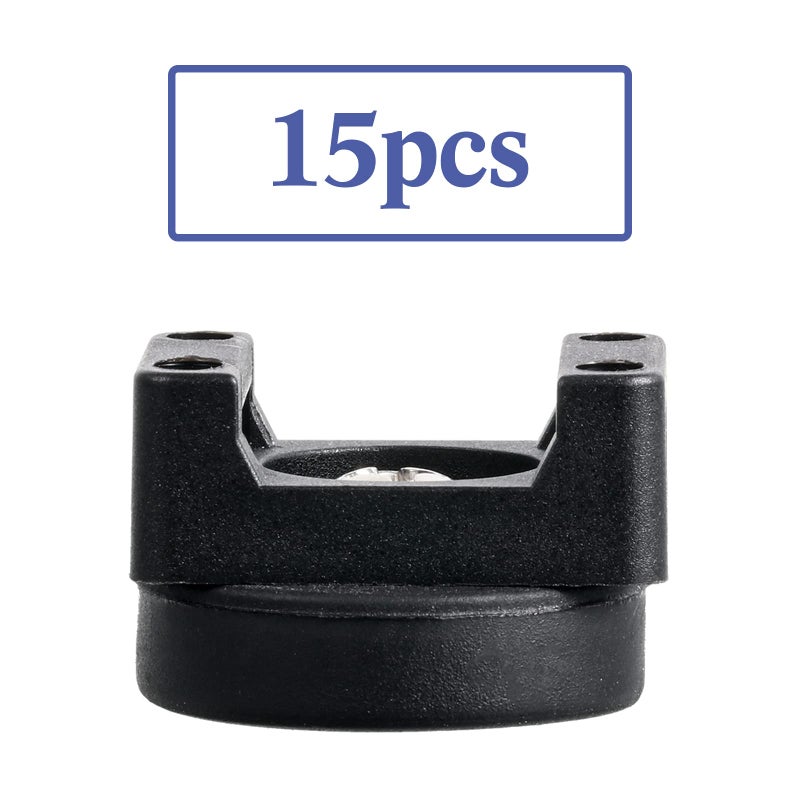 Yookeer 15 Pcs Magnetic Zip Tie Mount Base Black Magnetic Cable Clips Wire Holder Multipurpose Cable Ties Management Base Electrical Supplies for Wire (22 mm) - Image 5