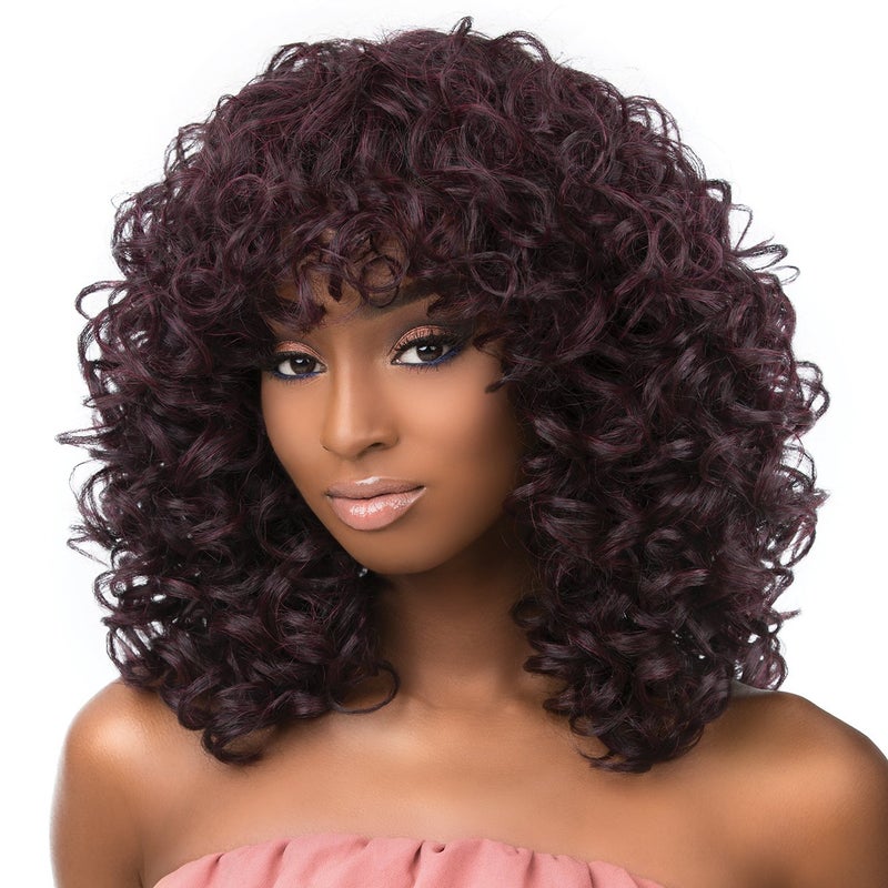 Sensationnel Sensationnel Instant fashion wig - IFW gigi synthetic quick on the go styling comfort pre made styled (2 DARKBROWN)