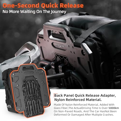 Rhinowalk Motorcycle Saddlebags 35L Waterproof, Quick Release Motorbike Side Bag, Universal Fit Motorcycle Side Bags (1-Piece) - Image 2