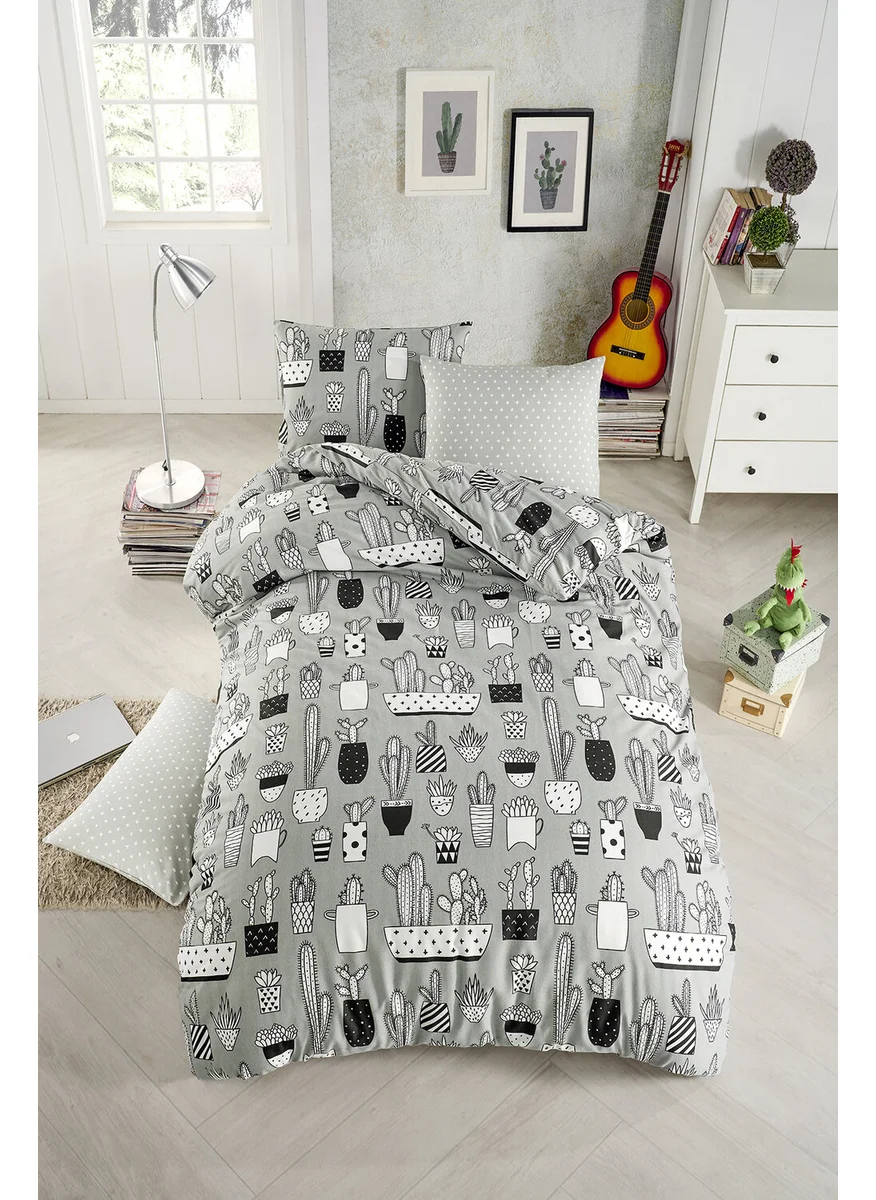 تابو هوم Cactus Gray Single Duvet Cover Set
