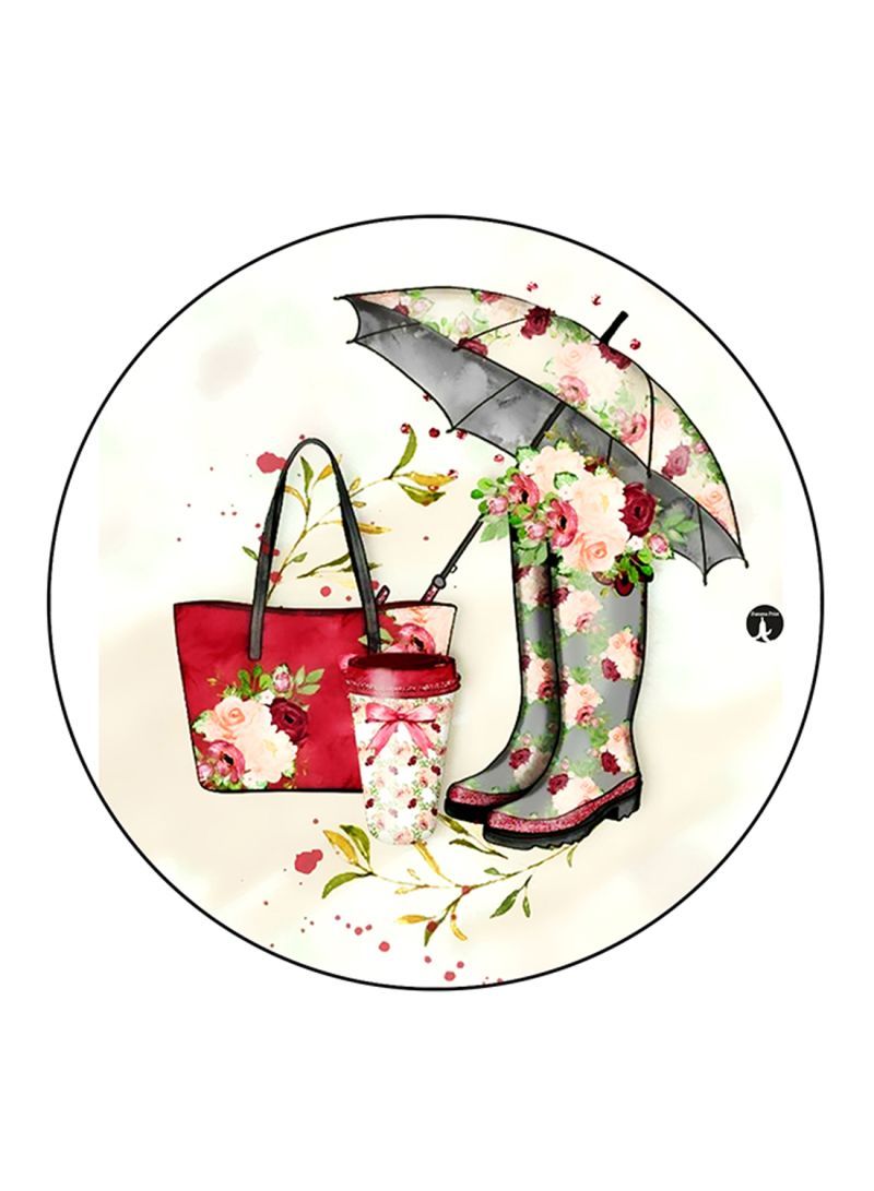 RKN Flowers Printed Mouse Pad  Multicolour