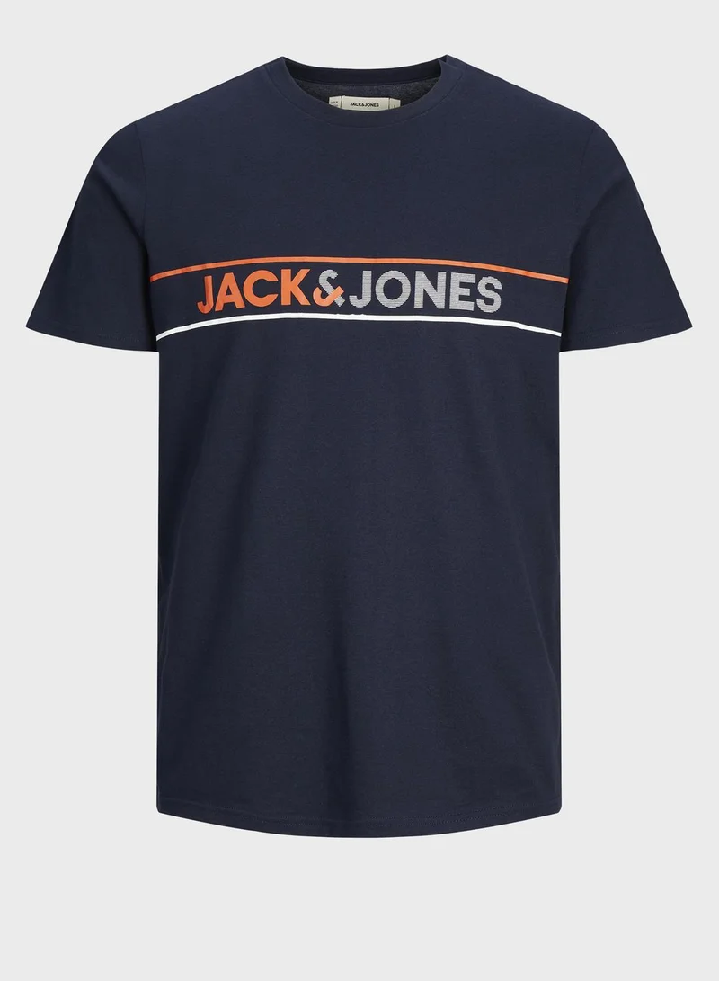 JACK & JONES Logo T-Shirt & Shorts Set