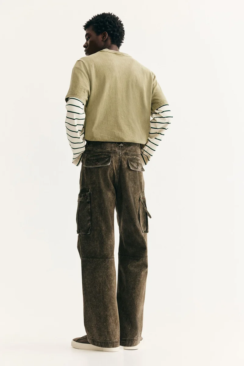 H&M  Loose Cargo Jeans for Men | Best Price UAE