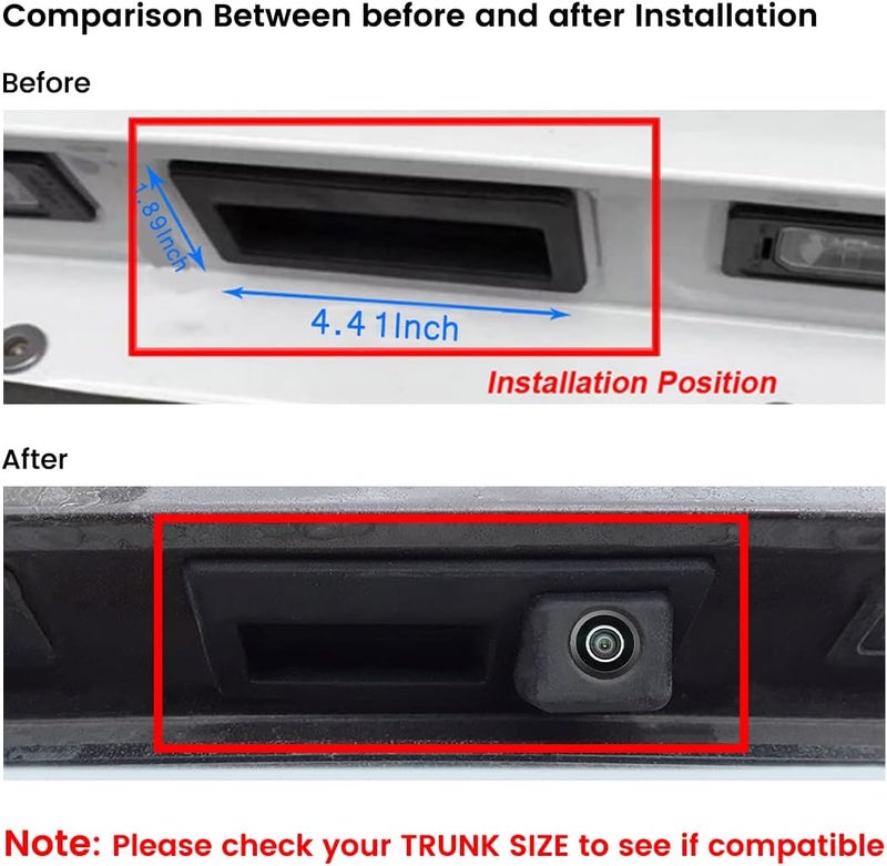 GreenYi HD 720P Backup Camera for Audi and VW Models - Image 5