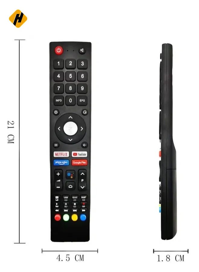 HuHa Replacement Saba Changhong ChiQ Remote Control GCBLTV02ADBBT – Compatible with Saba, Changhong, and ChiQ TVs – Battery Included  - Image 3