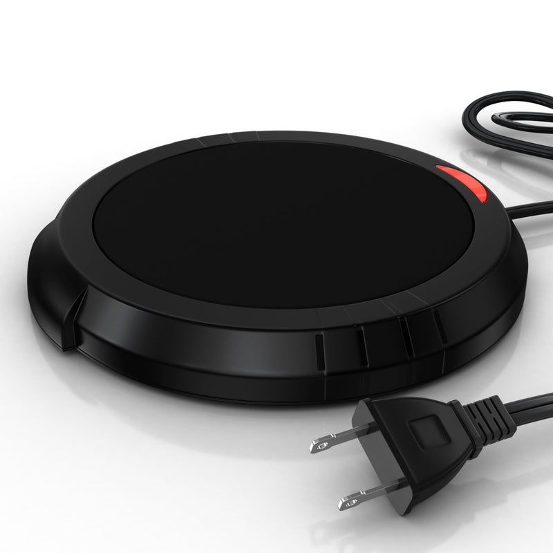 BULK PARADISE طبق تسخين الشموع يطلق الروائح بأمان دون لهب يستخدم كمسخن لجرار الشموع مذيب الشموع مسخن القهوة مسخن الأكواب في منزلك مكتبك أسود