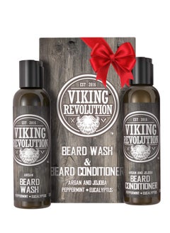 Viking Revolution Beard Care Set with Argan & Jojoba Oils - Softens, Smooths & Nourishes Facial Hair Growth - Peppermint and Eucalyptus Scented Wash & Conditioner (5 oz) - pzsku/Z338017FD2B5F8C1F5185Z/45/_/1733396945/45957658-e938-4b93-9293-06bbcf662fd5