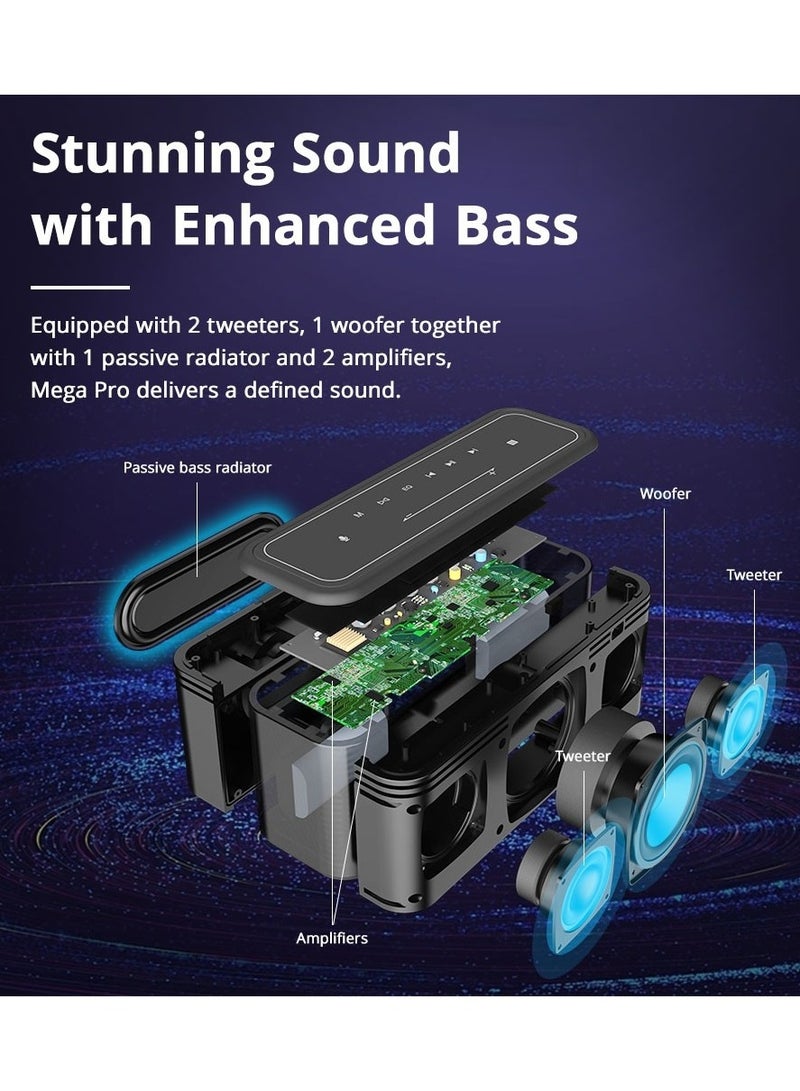 Tronsmart Element Mega Pro Indoor Speacker 60W Waterproof IPX5 Wireless Bluetooth 5.0 SoundPulse Speaker (Black) - Image 5