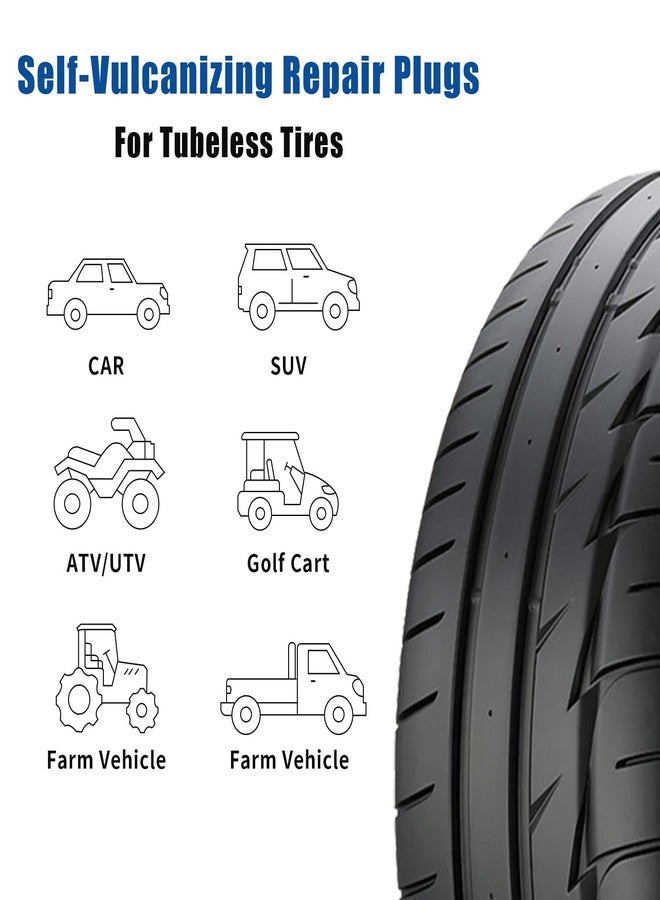 LOGOL Tire Plugs Heavy Duty (4", 150pcs).Tire Repair Strings for Puncture Repair are Suitable for Tubeless Tires Car, Light Truck, Motorcycle, ATV, UTV. etc.… - Image 3
