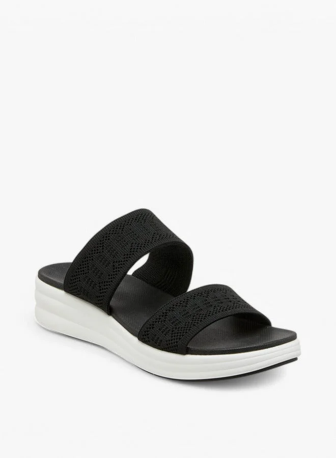 Le Confort Flyknit Detail Slip-On Sandals