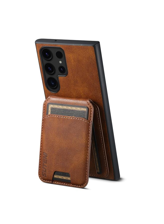 Suteni Case For Samsung Galaxy S23+ 5G H02 Leather Wallet Stand Back Phone Case - Image 3