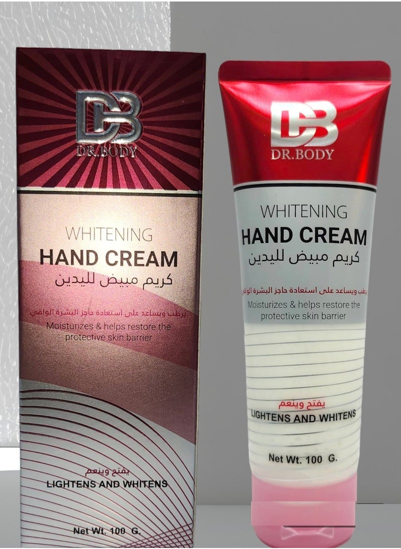 دكتور بدي كريم مبيض ومرطب لليدين كريم تايلاندي يعالج ويغذي البشرة بعمق ويعمل على تنعيم وتفتيح وترطيب اليدين ويساعد على إستعادة حاجز البشرة الواقي ويعطي الحماية من الضغوطات البيئية اليومية 100 جرام  - Image 1