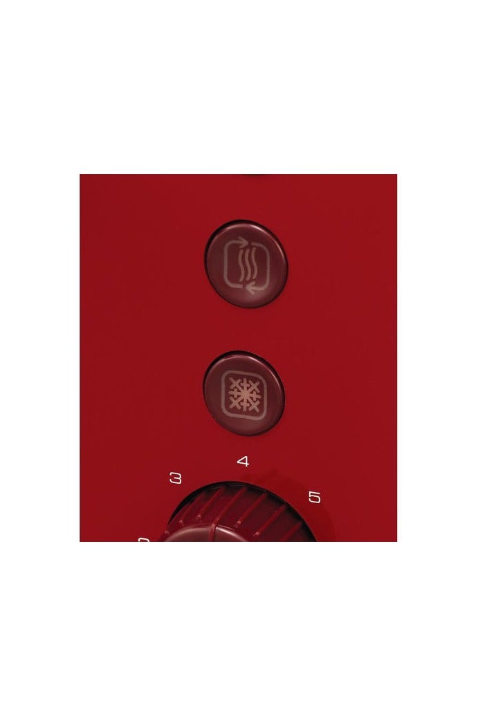 مورفي ريتشاردز محماصة شريحتين – 800-1000 واط، تحكم متغير للبنيان، وظائف إلغاء/تجميد/إعادة تسخين، ذراع رفع عالي، فتحات عريضة إضافية، صينية فتات قابلة للإزالة – أحمر نابض - Image 2