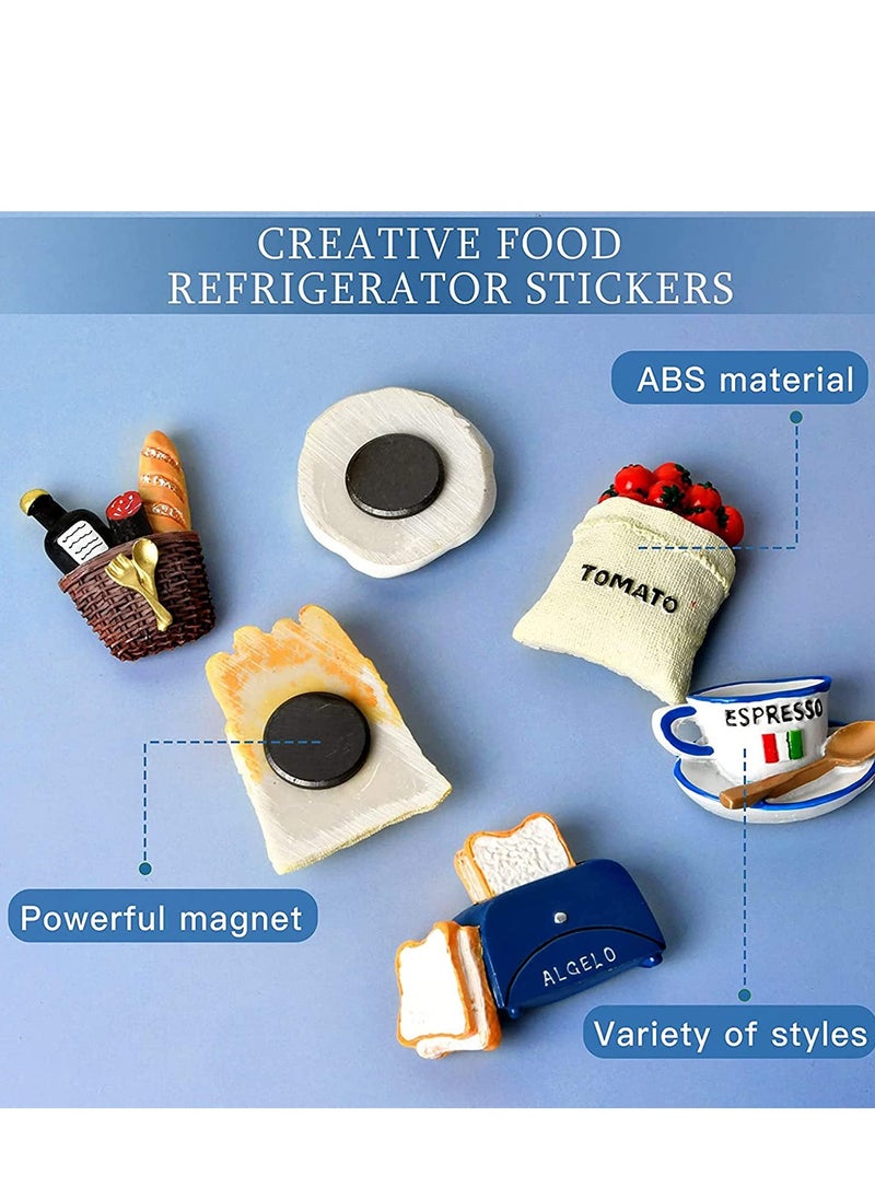 KASTWAVE Food Fridge Magnets Cute, 3D Resin Refrigerator Magnets Creative Natural Food Shaped Magnets Fall Magnets for Refrigerator, Magnetic Whiteboard or Blackboard 6Pcs  - Image 4