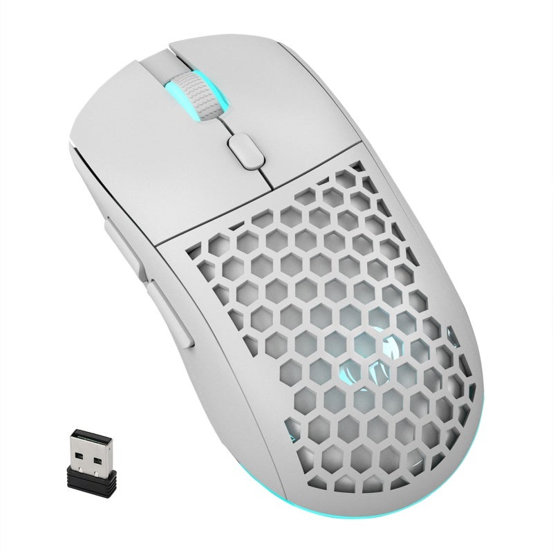 Wireless Mouse: White, Silent Click, Ergonomic Design - Stable Connection, Adjustable 1000/1600/2400/3200 DPI, Wide Compatibility for Home Office, Gaming, Travel & Daily Productivity - Image 1