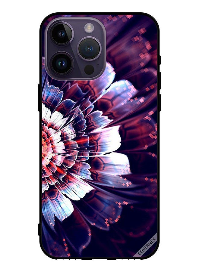 Covernex Protective Case Cover For Apple iPhone 14 Pro Max Reflected Big Flower On Left Side  - Image 1