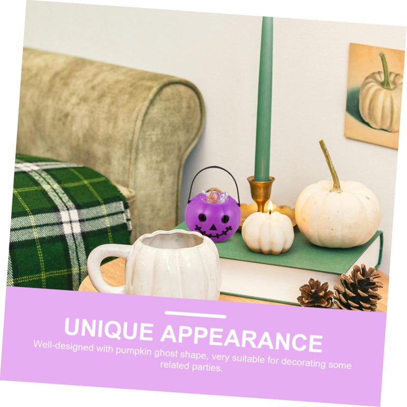 Halloween Pumpkin Bucket Candy Holders 11 Pcs Reusable Trick Or Treat Baskets - Image 3