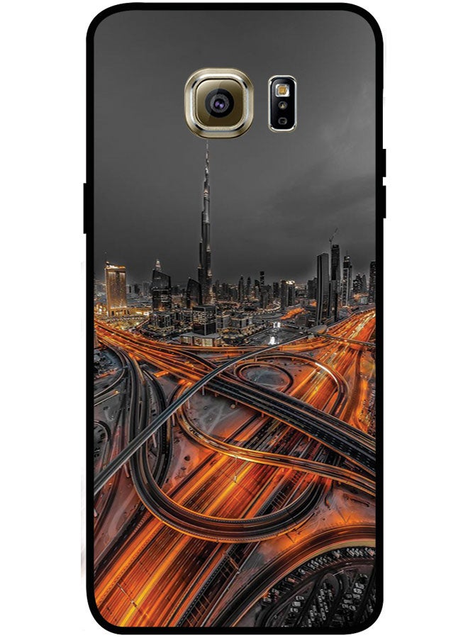 EYE CATCH Protective Case Cover For Samsung Galaxy S6 Edge Plus Smart Series Printed Protective Case Cover for Samsung S6 Edge Plus Burj Khalifa - Image 1