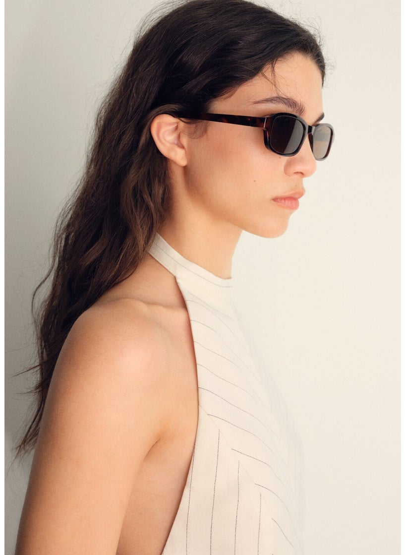 MANGO Striped Halter-Neck Top  - Image 3