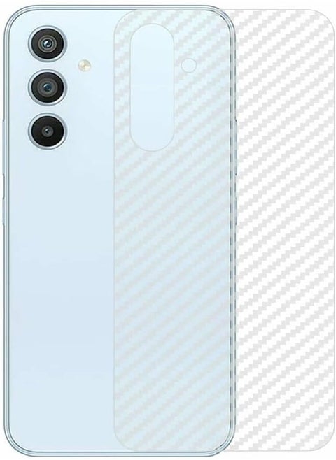 Back Sticker, Fibercarbon Matte, Transparent, Anti-Scratch Compatible with Galaxy A54