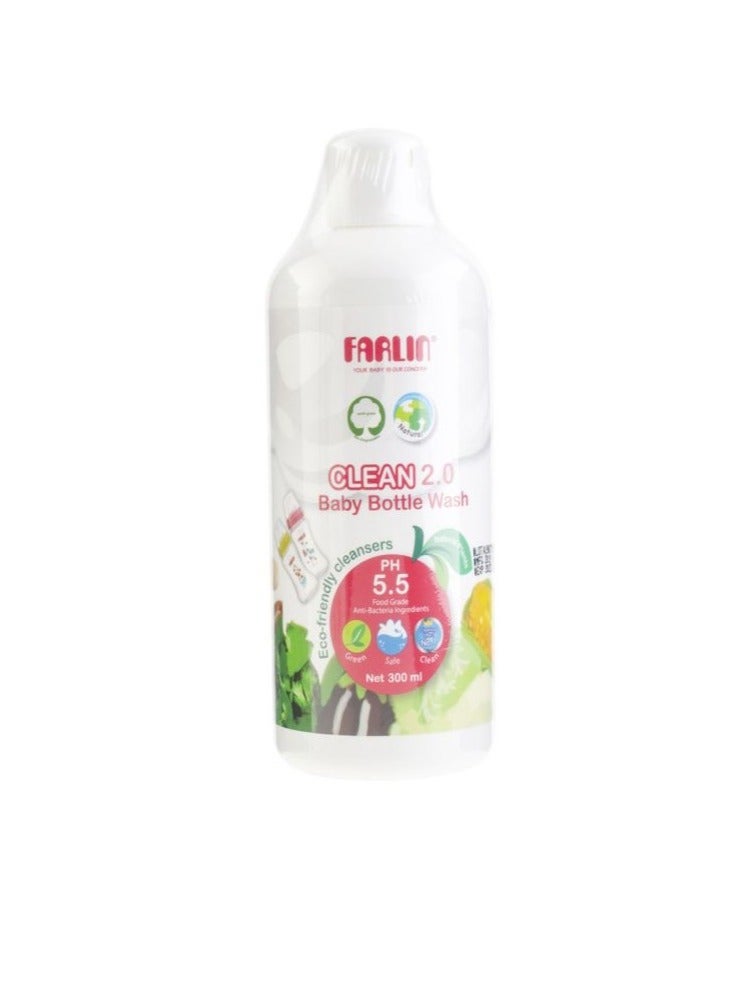 FARLIN White Baby Bottle Wash 300ml - Image 2