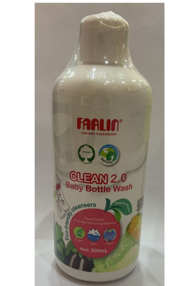 FARLIN White Baby Bottle Wash 300ml - Image 1
