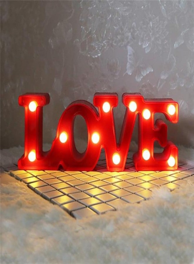 Chronos Marquee Light - Love Word Shape LED Light for Home, Festival, Events, Balcony, Birthday, Many Occasions Decoration (Pink) - Image 1