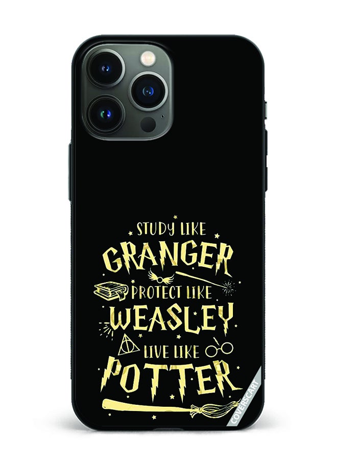 COVERSCART Protective Case Cover For Apple iPhone 14 Pro Harry Potter Design Black