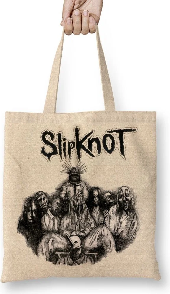 Baskı Dükkanı Print Shop Slipknot Tote Bag Long Handle