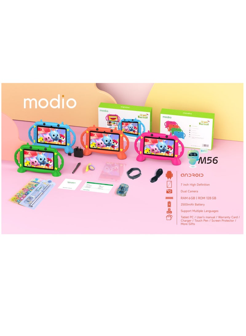 modio M56 7-Inch HD Display Dual SIM Pink 6GB RAM 128GB 5G – International Version - Image 4