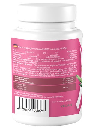 Premium Coenzyme Q10 100mg, 120 Vegan Capsules for enhance muscle performance, Energy & Brain Function - view 2