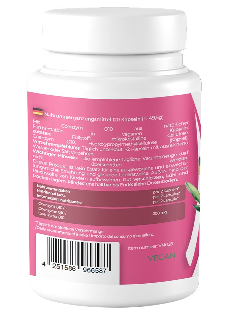 VITASIGN Premium Coenzyme Q10 100mg, 120 Vegan Capsules for enhance muscle performance, Energy & Brain Function - Image 2