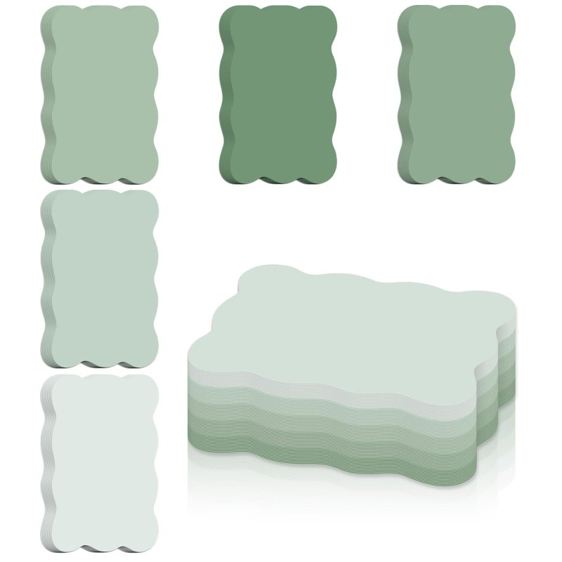 Whaline 150 Pack Green Index Cards 3 x 5 Inch Colored Cardstock Flashcard Gradient Green Blank Index Card for Note-taking Studying Organizing School Office Supplies - Image 1