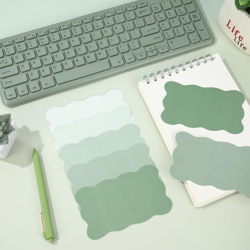 Whaline 150 Pack Green Index Cards 3 x 5 Inch Colored Cardstock Flashcard Gradient Green Blank Index Card for Note-taking Studying Organizing School Office Supplies - Image 4