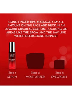 Olay Face Serum | Clear And Even Skin | Fights Dullness And Provides Radiant Glow| Normal, Oily, Dry, Combination Skin | Paraben And Sulphate Free (30Ml, Collagen Peptide 24)  - Image 5