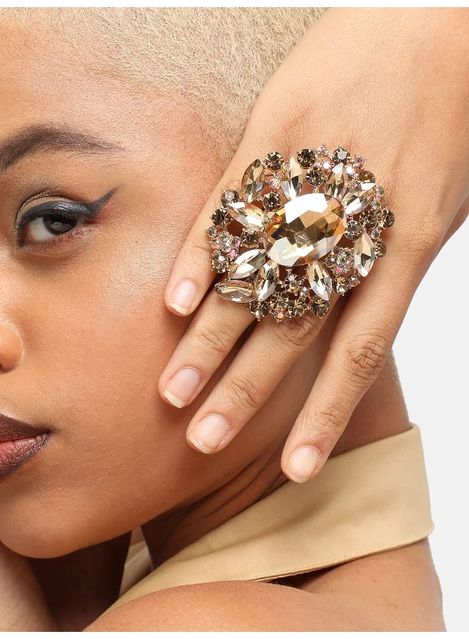 SOHI Party Artificial Cocktail Ring Jewellery