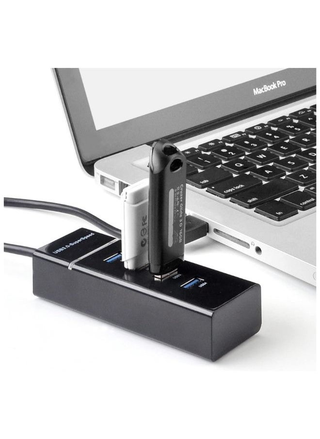 XLT USB 4 Ports HUB with LED High Speed 5Gbps Hub Portable Extension.  - Image 3